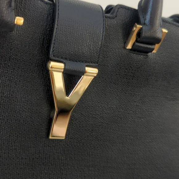 Authentic Saint Laurent ysl black shoulder and top handle bag - Picture 3 of 12